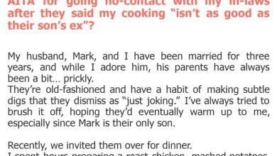 Photo of AITA for going no-contact with my in-laws after they said my cooking “isn’t as good as their son’s ex”?