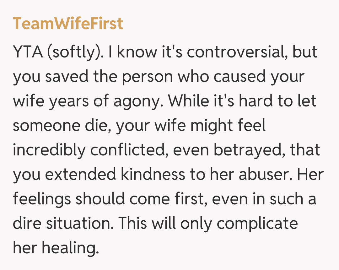 Comentariu de la TeamWifeFirst