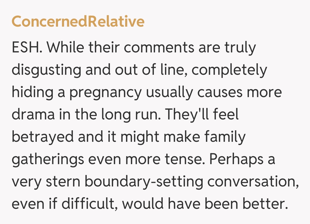 Comentariu de la ConcernedRelative