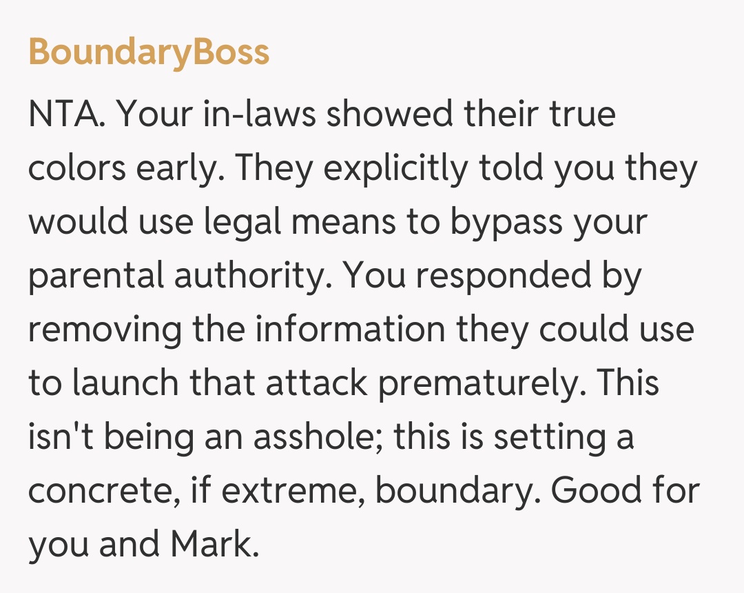 Comentariu de la BoundaryBoss