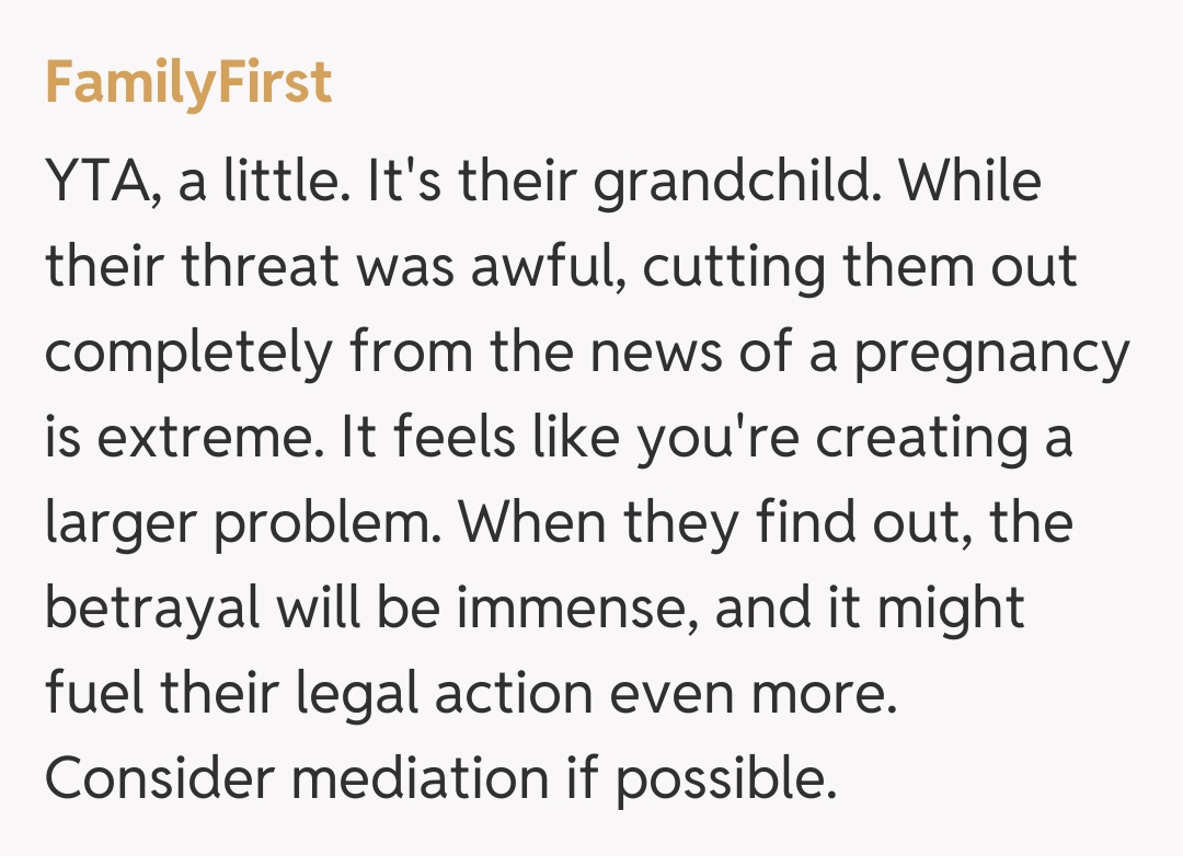 Comentariu de la FamilyFirst