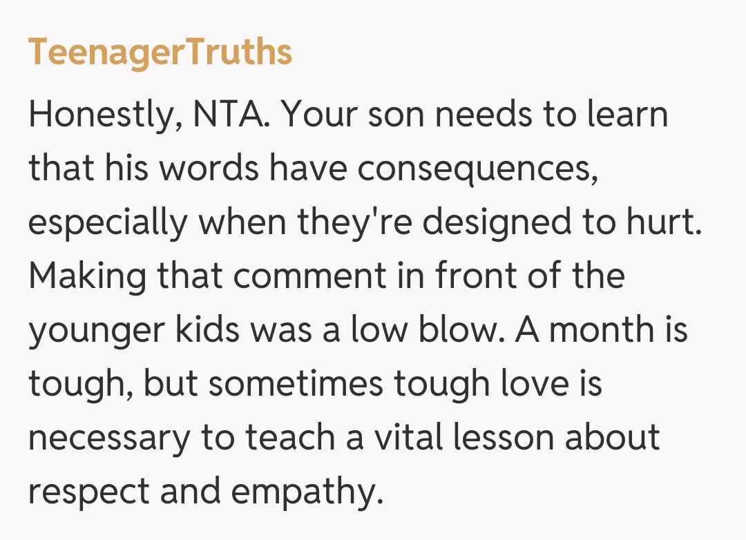 Comentariu de la TeenagerTruths