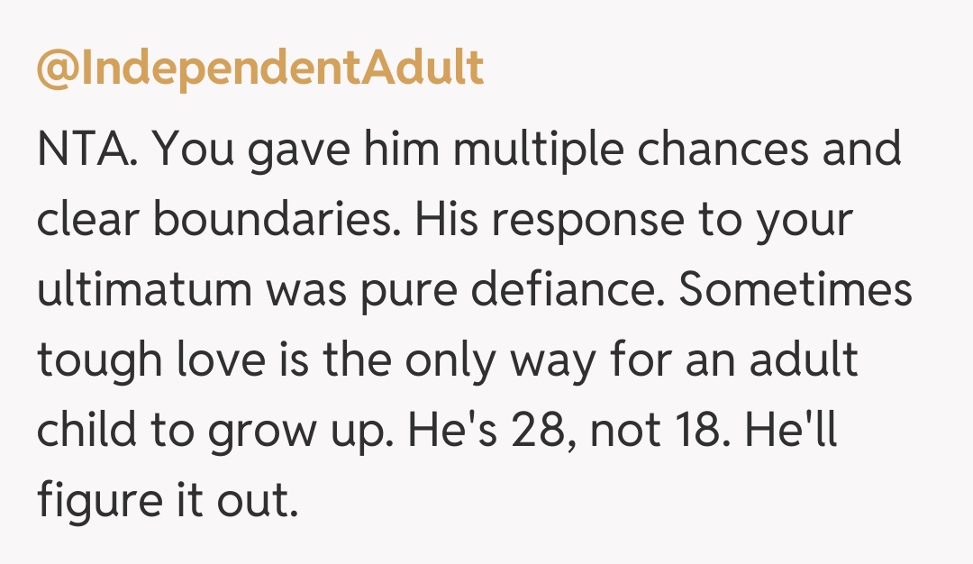 Comentariu de la @IndependentAdult