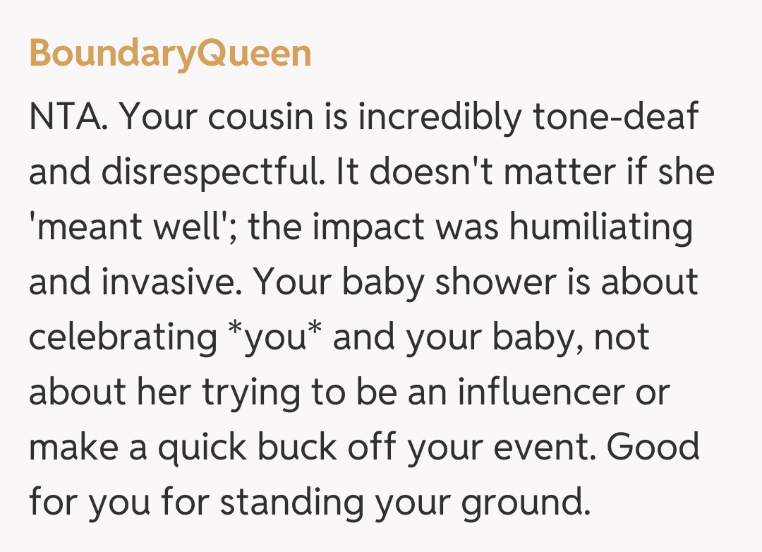 Comentariu de la BoundaryQueen