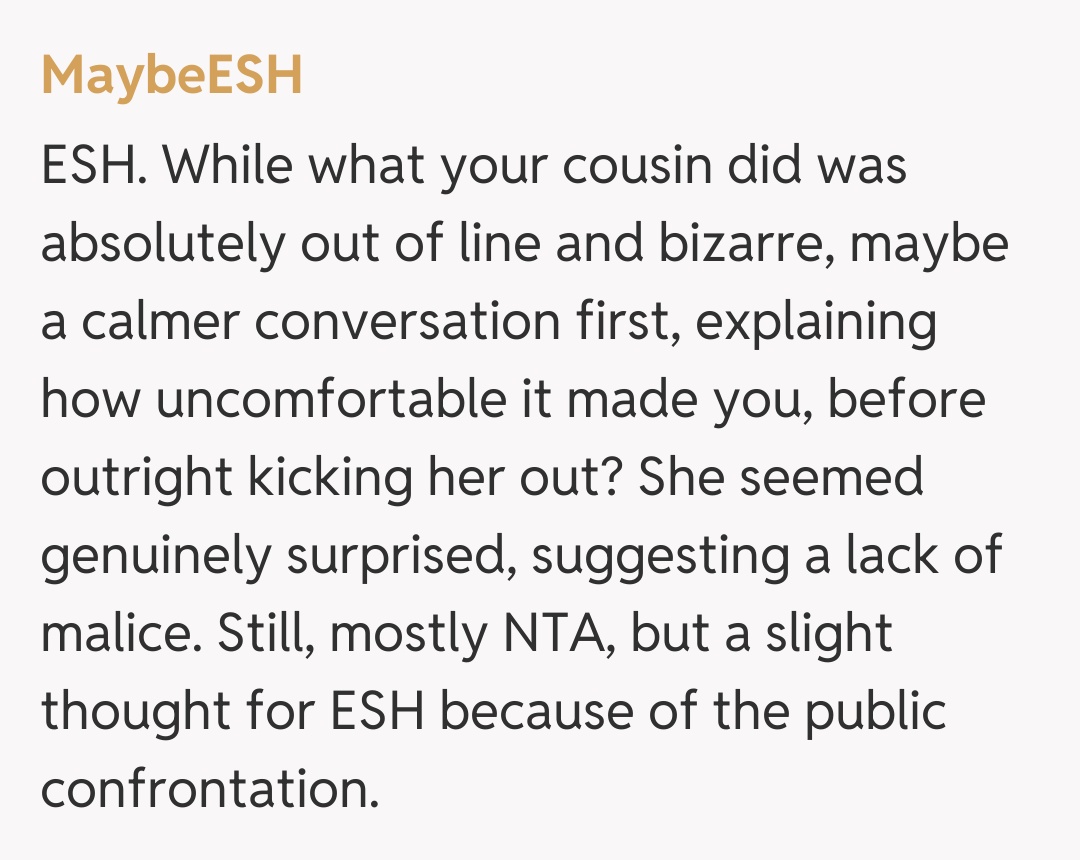 Comentariu de la MaybeESH