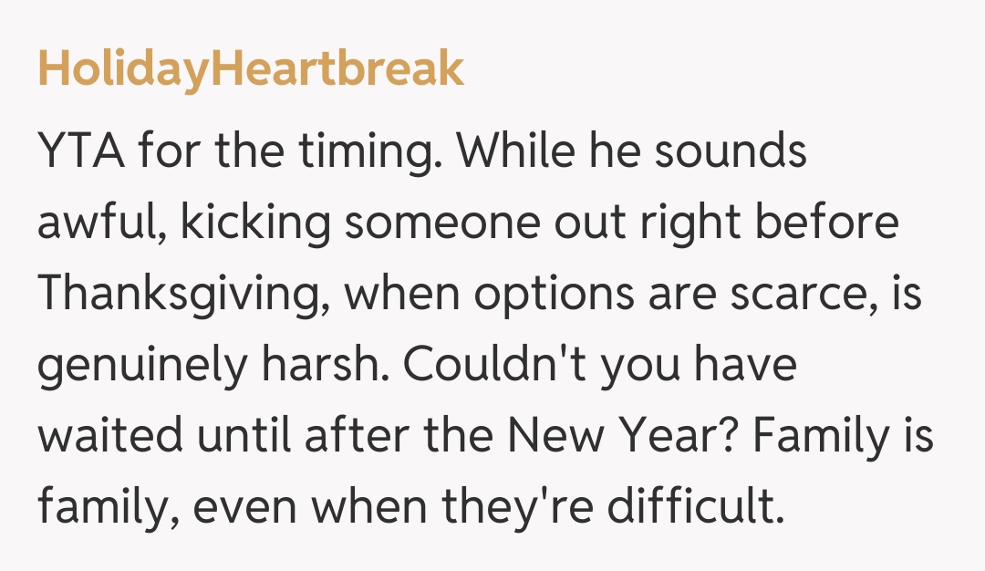 Comentariu de la HolidayHeartbreak