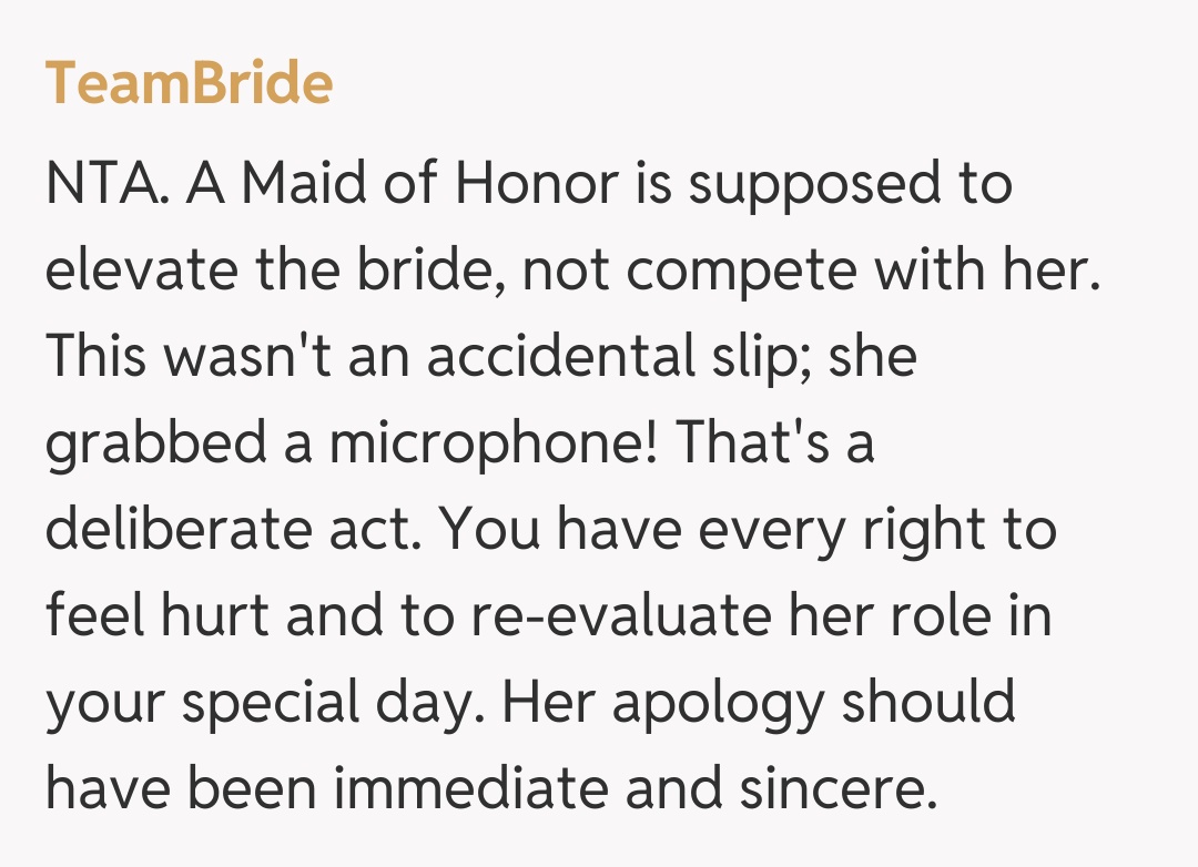 Comentariu de la TeamBride