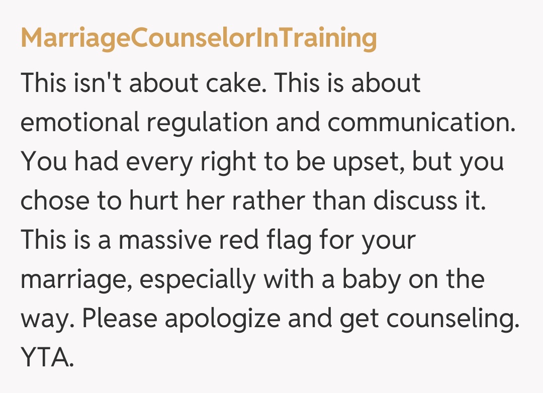 Comentariu de la MarriageCounselorInTraining