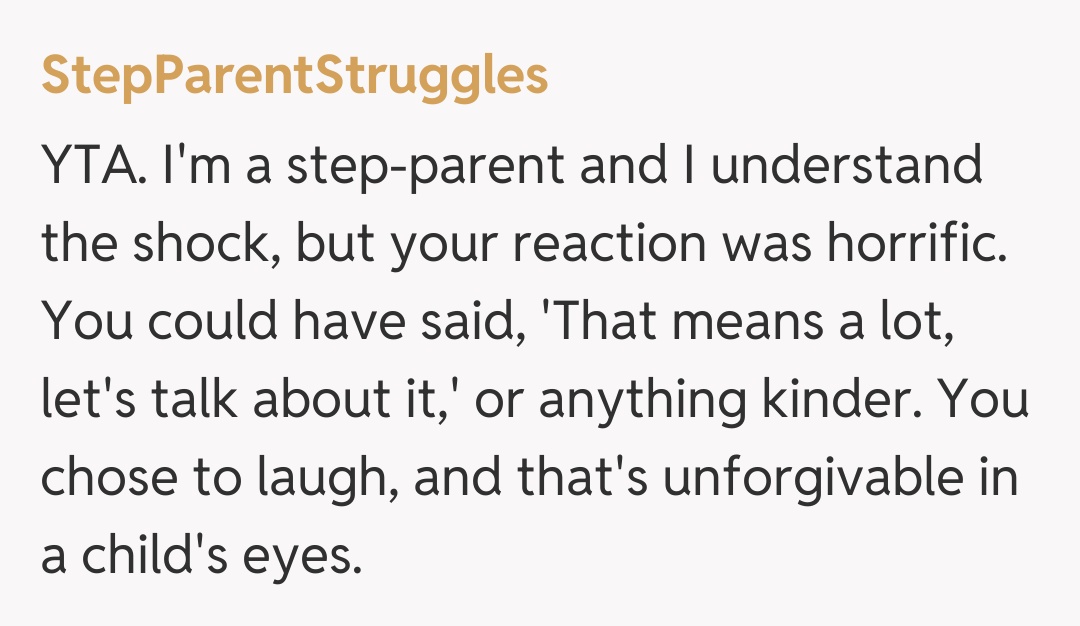 Comentariu de la StepParentStruggles