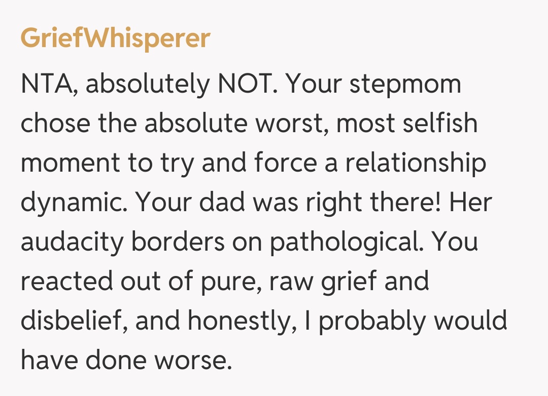 Comentariu de la GriefWhisperer