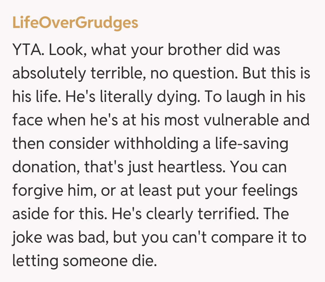 Comentariu de la LifeOverGrudges