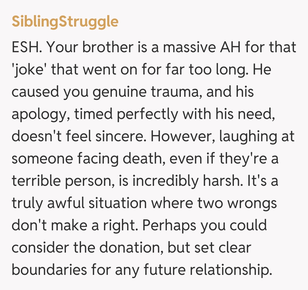 Comentariu de la SiblingStruggle