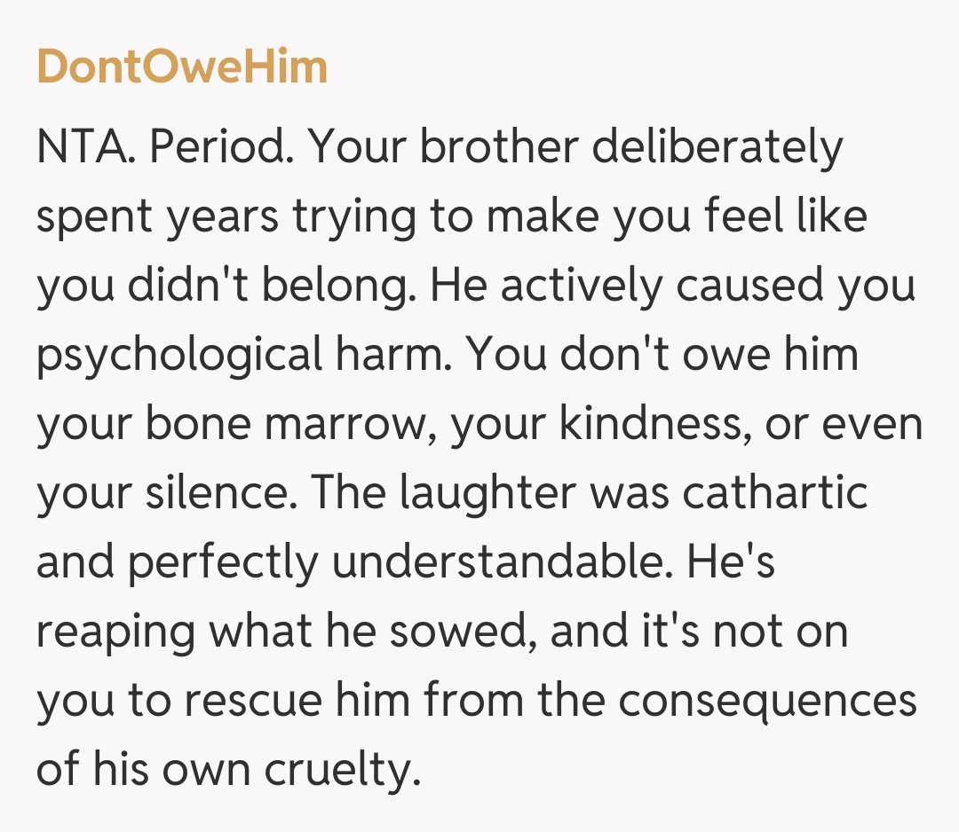 Comentariu de la DontOweHim