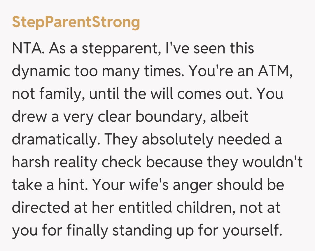 Comentariu de la StepParentStrong