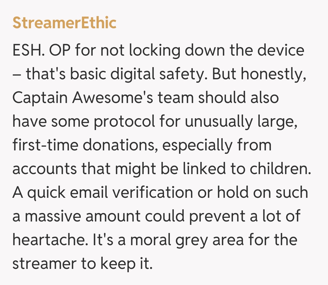 Comentariu de la StreamerEthic