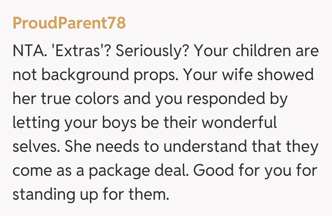 Comentariu de la ProudParent78