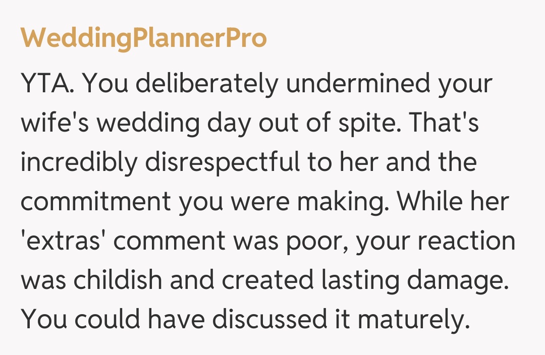 Comentariu de la WeddingPlannerPro