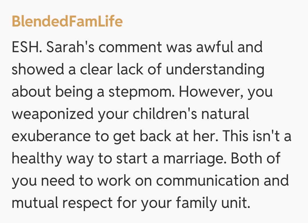 Comentariu de la BlendedFamLife