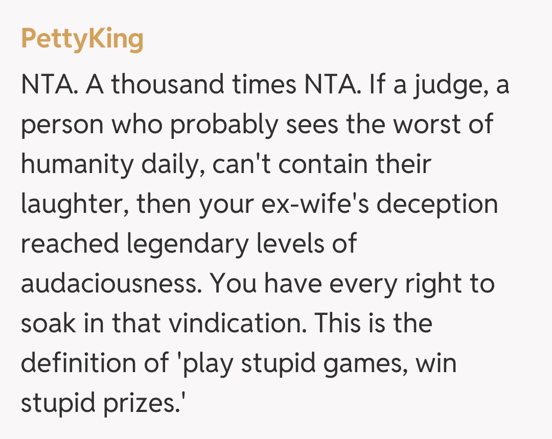 Comentariu de la PettyKing