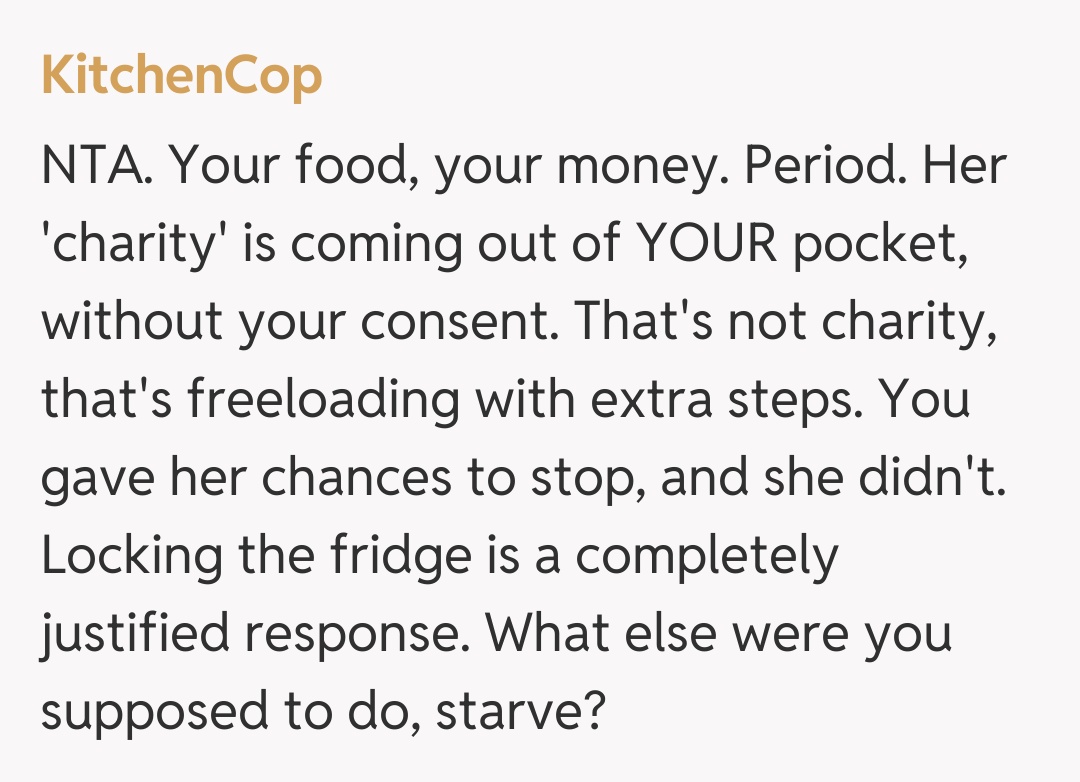 Comentariu de la KitchenCop