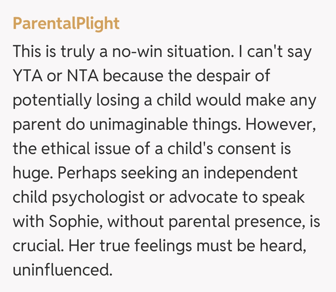 Comentariu de la ParentalPlight