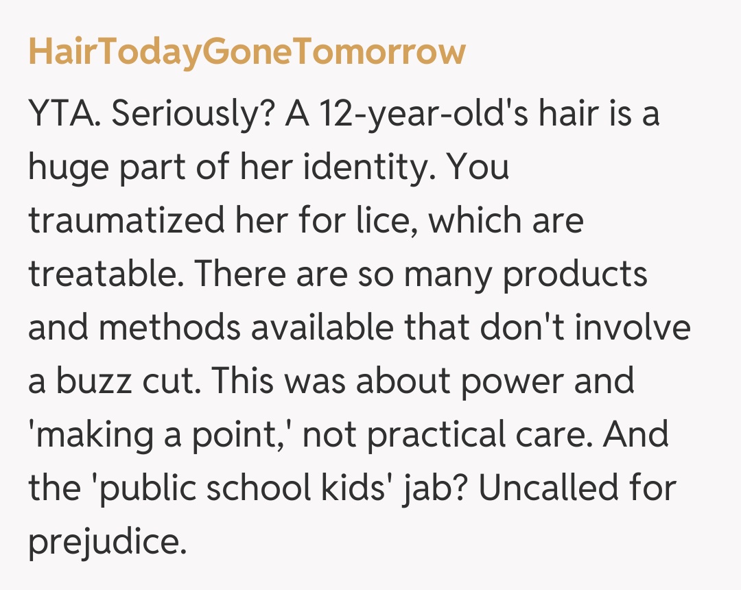Comentariu de la HairTodayGoneTomorrow
