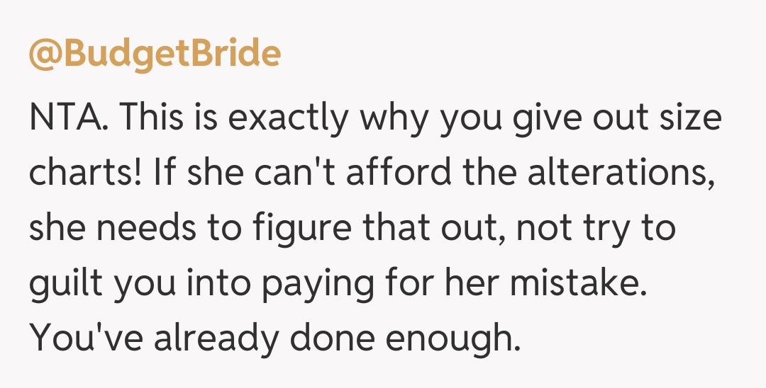 Comentariu de la @BudgetBride