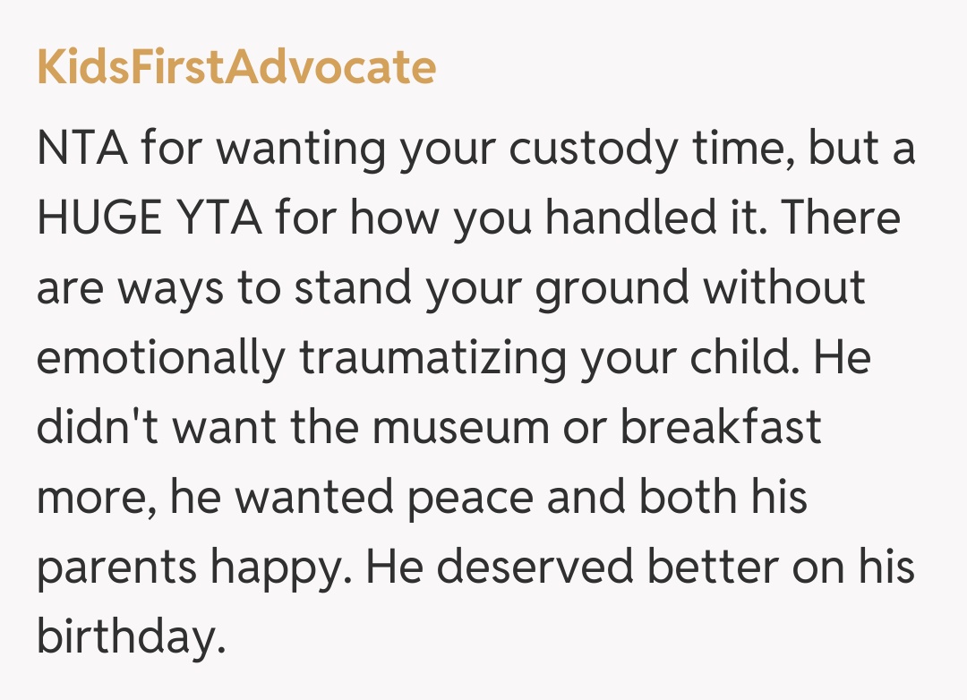 Comentariu de la KidsFirstAdvocate