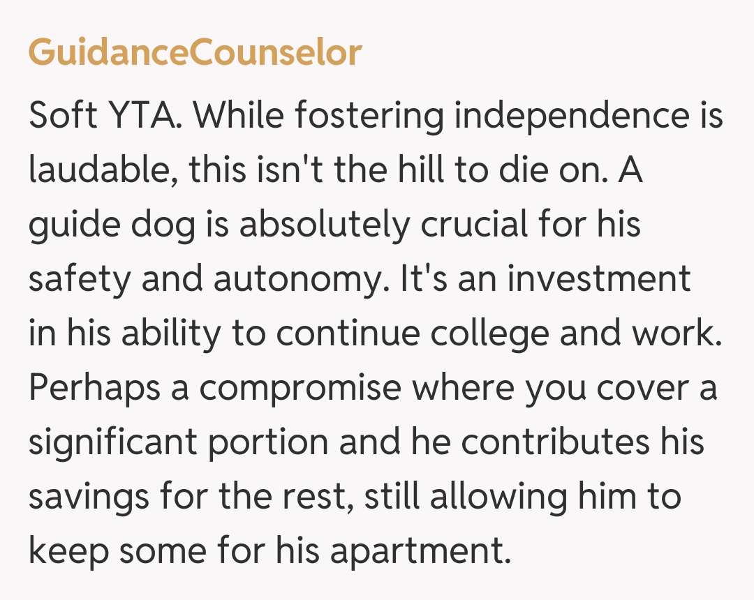 Comentariu de la GuidanceCounselor