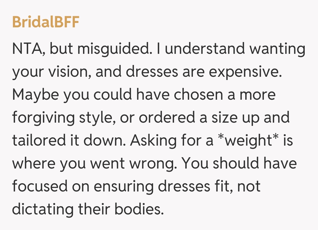 Comentariu de la BridalBFF