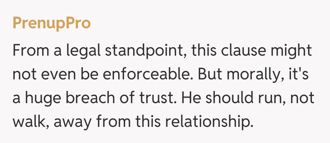 Comentariu de la PrenupPro