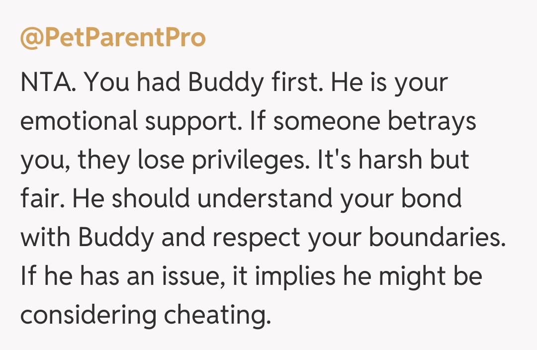 Comentariu de la @PetParentPro