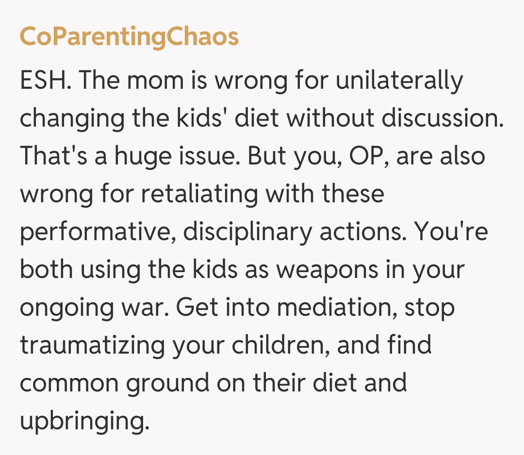 Comentariu de la CoParentingChaos