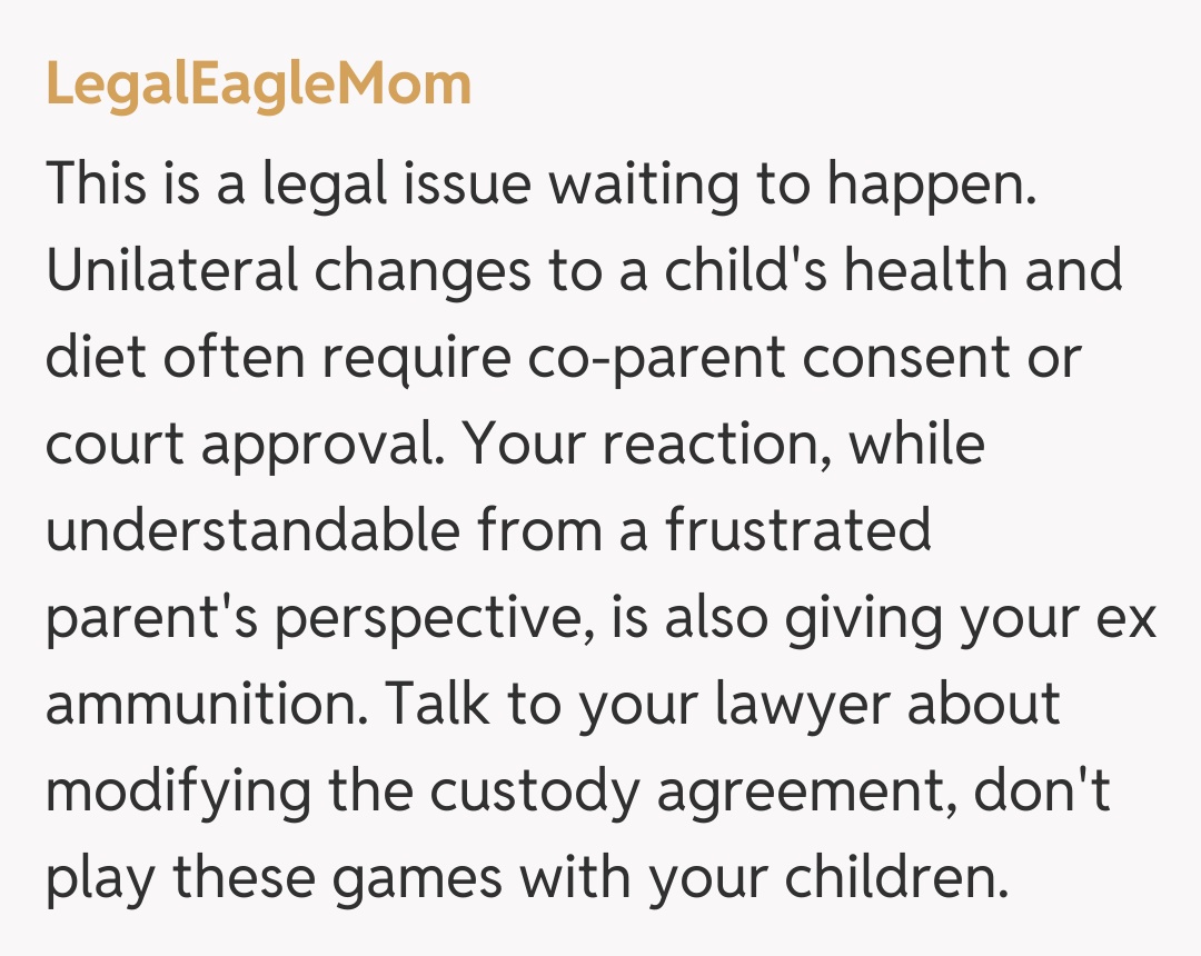 Comentariu de la LegalEagleMom