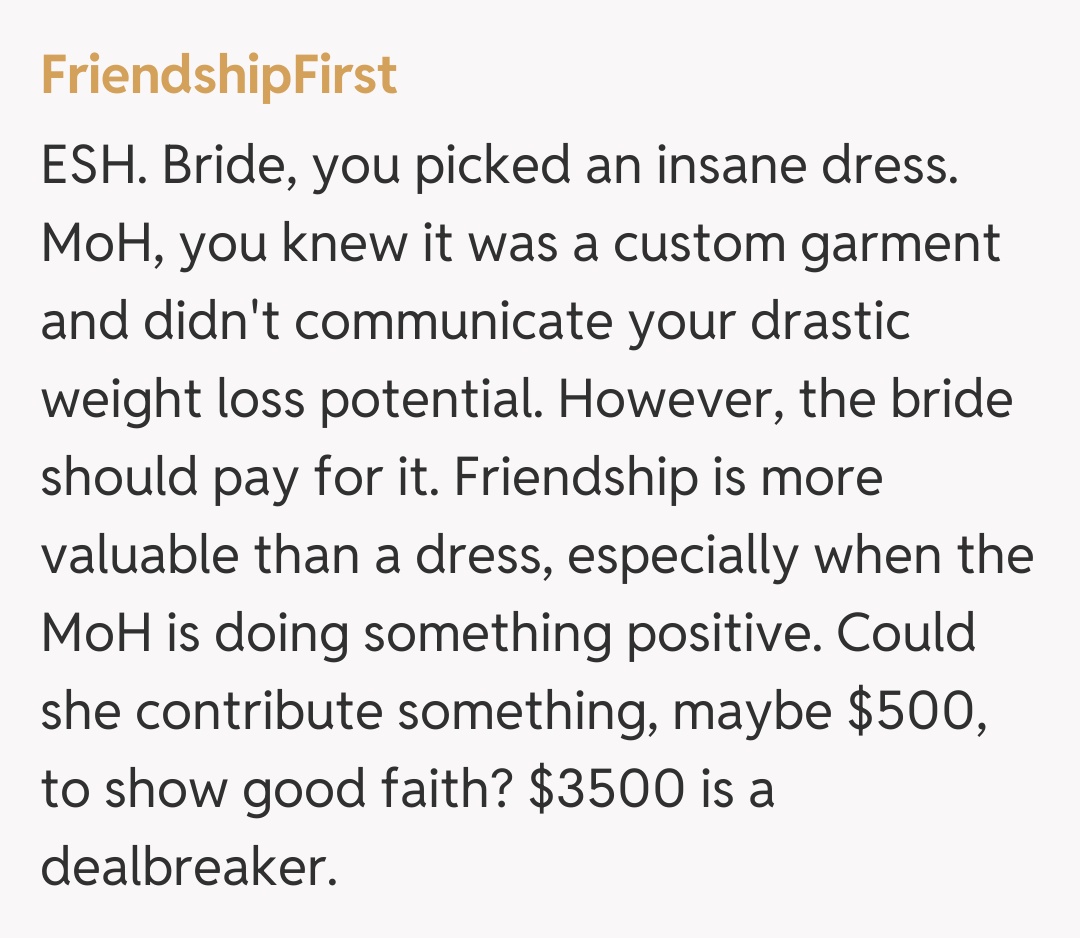 Comentariu de la FriendshipFirst