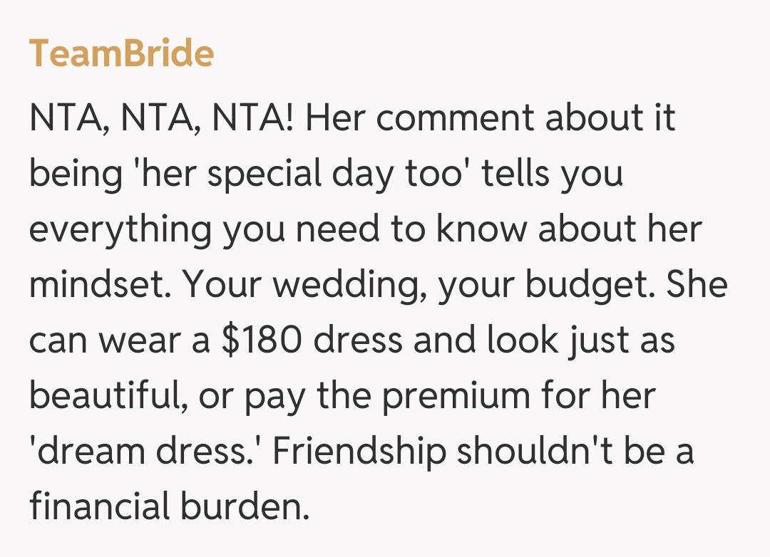 Comentariu de la TeamBride