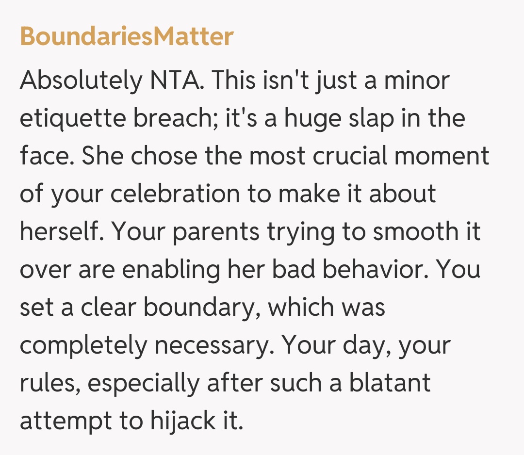 Comentariu de la BoundariesMatter