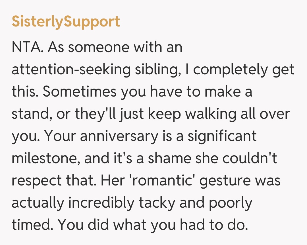 Comentariu de la SisterlySupport