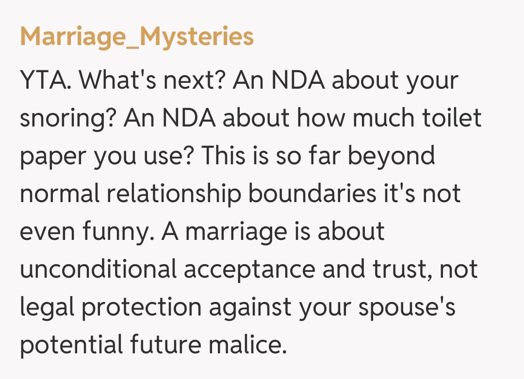 Comentariu de la Marriage_Mysteries