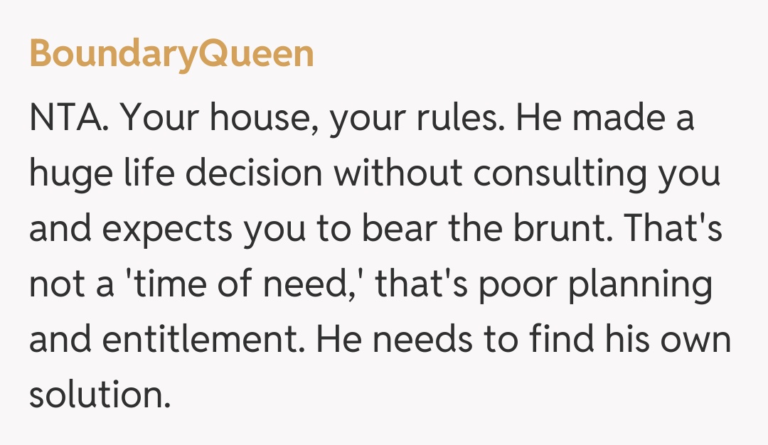 Comentariu de la BoundaryQueen