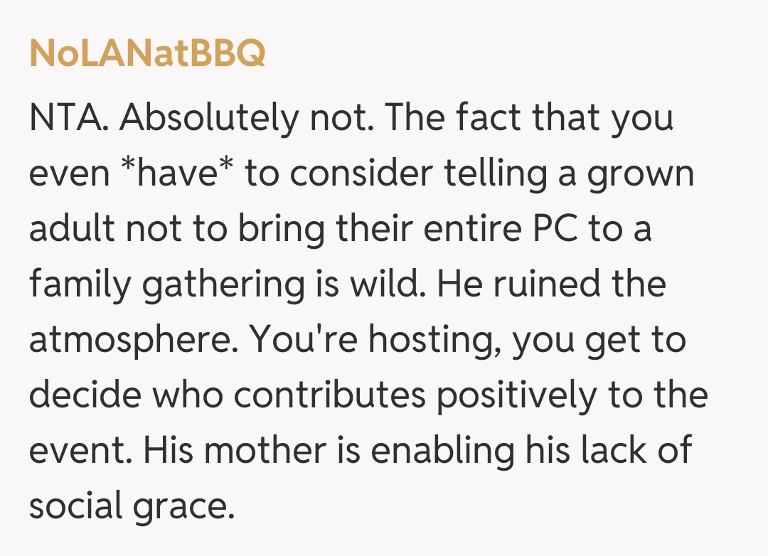 Comentariu de la NoLANatBBQ