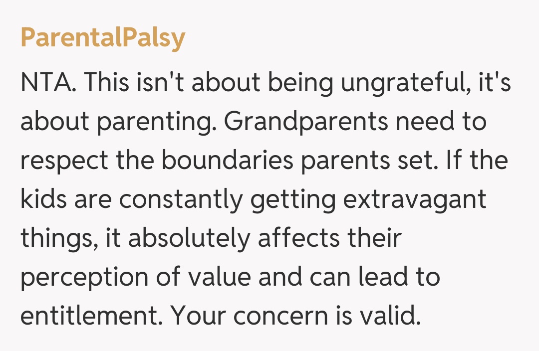 Comentariu de la ParentalPalsy