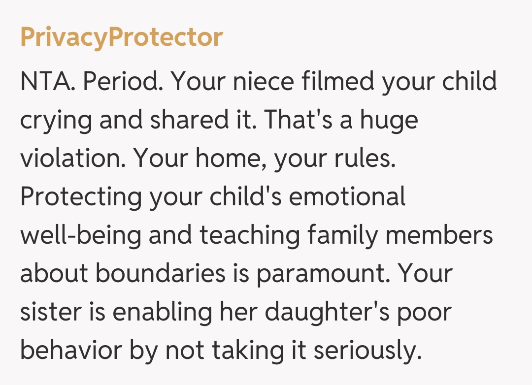 Comentariu de la PrivacyProtector