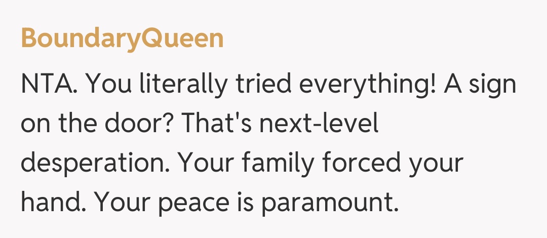 Comentariu de la BoundaryQueen