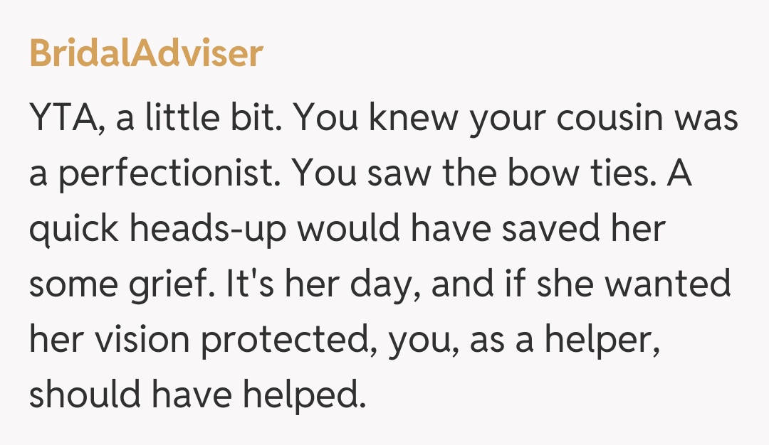 Comentariu de la BridalAdviser