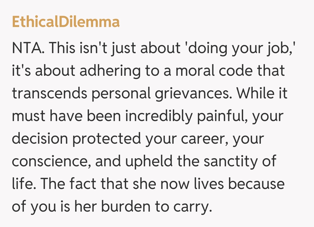 Comentariu de la EthicalDilemma