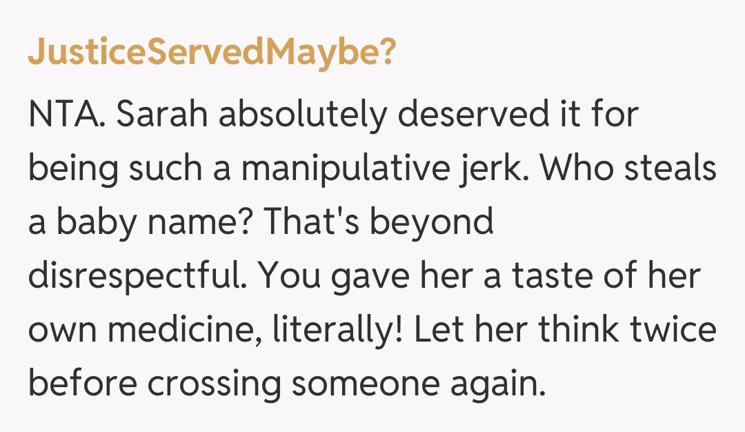 Comentariu de la JusticeServedMaybe?