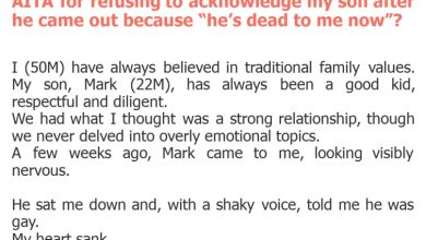 Photo of AITA for refusing to acknowledge my son after he came out because “he’s dead to me now”?