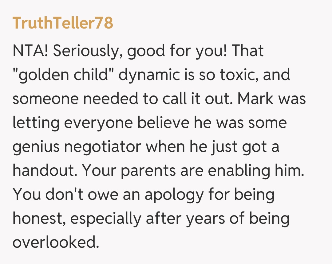 Comentariu de la TruthTeller78