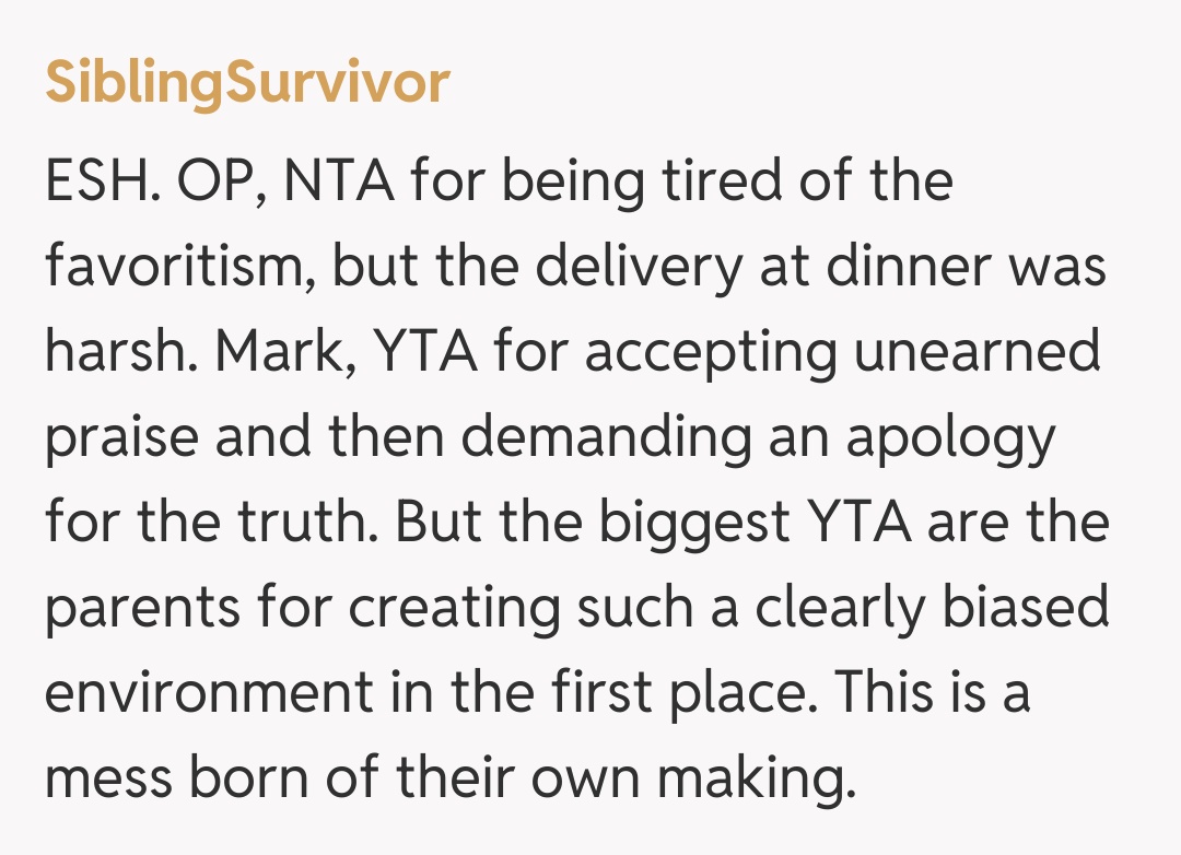 Comentariu de la SiblingSurvivor